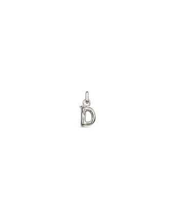 Petit Charm lettre D en argent